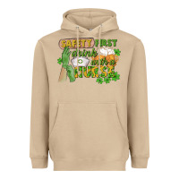 Mushroom Safety first drink with a Nurse St. Patrick's Day Heavyweight Hoodie - CowGirlArtShop