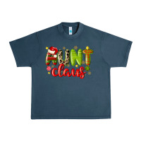 Midnight Navy aunt claus Urban Heavy Tee - MaliasSmallBusiness