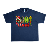 Navy aunt claus Urban Heavy Tee - MaliasSmallBusiness