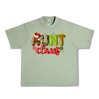 Oil Green aunt claus Urban Heavy Tee - MaliasSmallBusiness