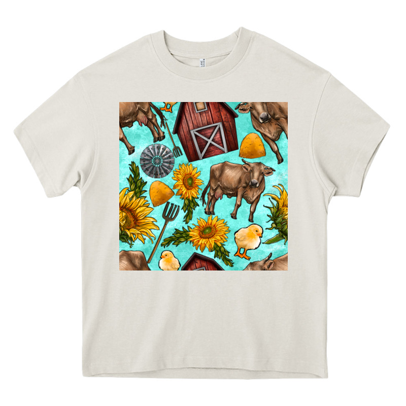 Farm Seamless Pattern Heavy Core Tee by BundleAndBundleShop | Teevron