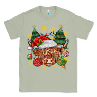 Matcha Christmas highland cow Classic Tee - MaliasSmallBusiness