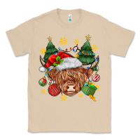 Mushroom Christmas highland cow Classic Tee - MaliasSmallBusiness
