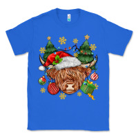 True Royal Christmas highland cow Classic Tee - MaliasSmallBusiness