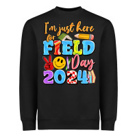Black im just here for field day 2024 Heavyweight Sweatshirt - Artiststas