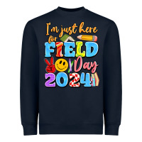 Navy im just here for field day 2024 Heavyweight Sweatshirt - Artiststas