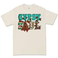 Western Gypsy Soul Horse Roses Serape Aztec Leopard Premium Tee | Teevron