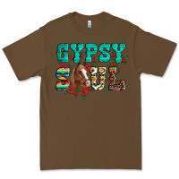 Cacao western gypsy soul horse roses serape aztec leopard Premium Tee - Artiststas