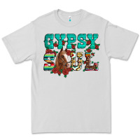Dove Grey western gypsy soul horse roses serape aztec leopard Premium Tee - Artiststas