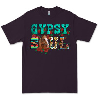 Plum western gypsy soul horse roses serape aztec leopard Premium Tee - Artiststas