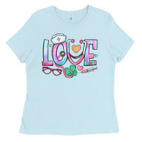 Baby Blue love nurse Ladies Tee - BundleAndBundleShop