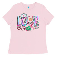 Bubblegum Pink love nurse Ladies Tee - BundleAndBundleShop
