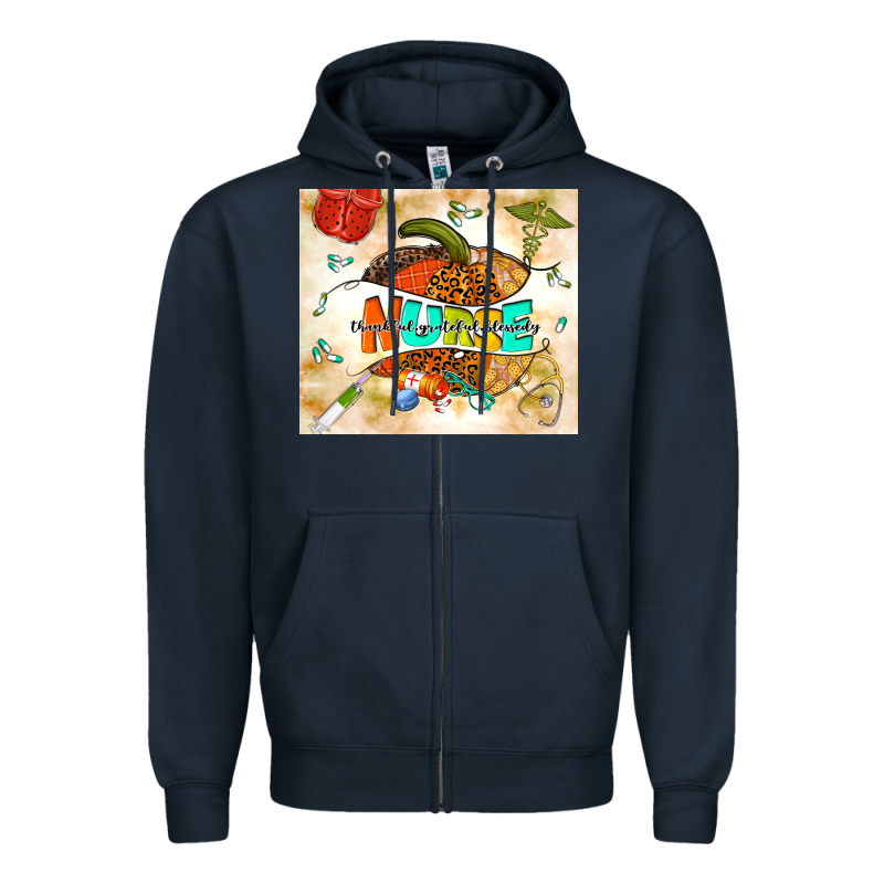 Fall Nurse Pumpkin Zipper Hoodie by TumblerDesignByShophia | Teevron