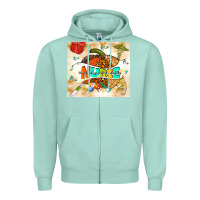 Seafoam fall nurse pumpkin Zipper Hoodie - TumblerDesignByShophia