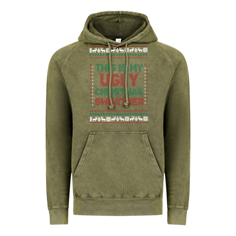 This Is My Ugly Christmas Vintage Hoodie by MaliasSmallBusiness | Teevron