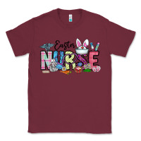Burgundy easter nurse Classic Tee - CowhideDigitalArt