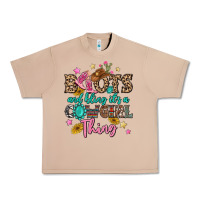 Burro boots and bling it's a cowgirl thing Urban Heavy Tee - MaliasSmallBusiness