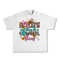 Lunar Rock boots and bling it's a cowgirl thing Urban Heavy Tee - MaliasSmallBusiness