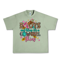 Oil Green boots and bling it's a cowgirl thing Urban Heavy Tee - MaliasSmallBusiness