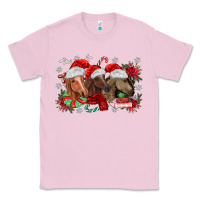 Bubblegum Pink christmas horses Classic Tee - MaliasSmallBusiness