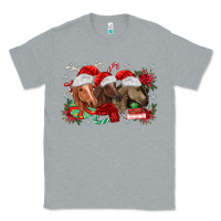 Heather Grey christmas horses Classic Tee - MaliasSmallBusiness