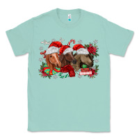 Seafoam christmas horses Classic Tee - MaliasSmallBusiness