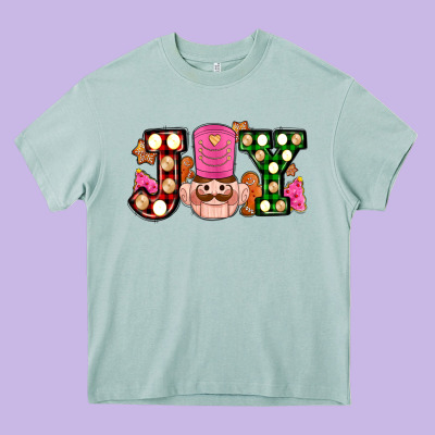 Christmas Joy Snacks And Nutcracker Cookies Ado Heavy Core Tee Designed By Adodesignshop