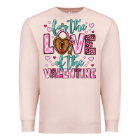 Pale Pink for the love of the valentine Premium Sweatshirt - OliviaCreatesArt