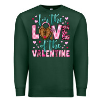Sports Green for the love of the valentine Premium Sweatshirt - OliviaCreatesArt