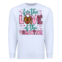 White for the love of the valentine Premium Sweatshirt - OliviaCreatesArt