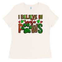 Bone i believe in santa paws christmas Ladies Tee - Jasminsmagicworld