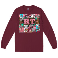 Burgundy rt Long Sleeve Tee - LillyAllenDesigns