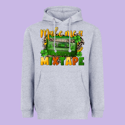 Make Me A Mixtape St. Patrick's Day Heavyweight Hoodie Designed By Cowgirlartshop