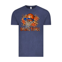 Vintage Denim custom name basketball Vintage Tee - MaliasSmallBusiness