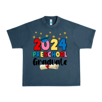 Midnight Navy 2024 preschool graduate Urban Heavy Tee - JahusDesignShop