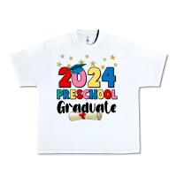 White 2024 preschool graduate Urban Heavy Tee - JahusDesignShop