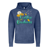 Vintage Denim scatter kindness Vintage Hoodie - NancyCooperArtShop