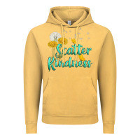 Vintage Mustard scatter kindness Vintage Hoodie - NancyCooperArtShop