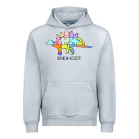 Heather Grey Titi Pretty Art Love And Accept Urban Hoodie - CowhideDigitalArt