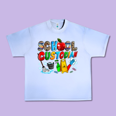 School Custodian Urban Heavy Tee Designed By Nancycooperartshop