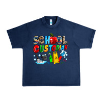 Navy school custodian Urban Heavy Tee - NancyCooperArtShop