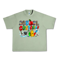 Oil Green school custodian Urban Heavy Tee - NancyCooperArtShop