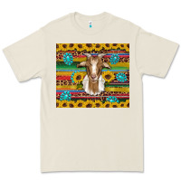 Bone goat sunflowers gemstones serape leopard glitter Premium Tee - Artiststas