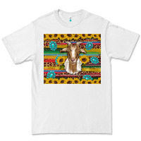 White goat sunflowers gemstones serape leopard glitter Premium Tee - Artiststas