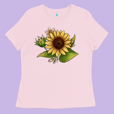 Sunflower Ladies Tee Designed By Jahusdesignshop