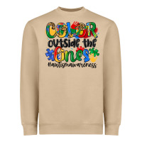 Mushroom color outside the lines Heavyweight Sweatshirt - Artiststas