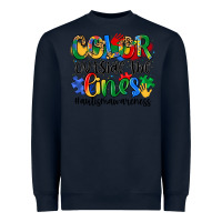 Navy color outside the lines Heavyweight Sweatshirt - Artiststas