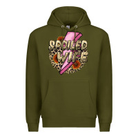 Army Green Spoiled Wife Mother's Day Premium Hoodie - CowGirlArtShop