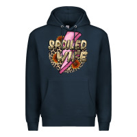 Navy Spoiled Wife Mother's Day Premium Hoodie - CowGirlArtShop