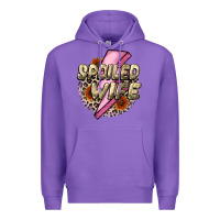 Purple Spoiled Wife Mother's Day Premium Hoodie - CowGirlArtShop
